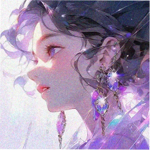 灯串书摊整理人虚拟形象头像